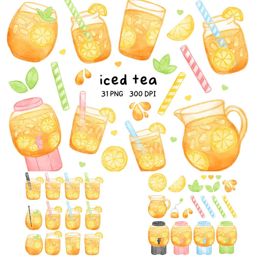 Iced Tea Clipart by kopliytre on DeviantArt
