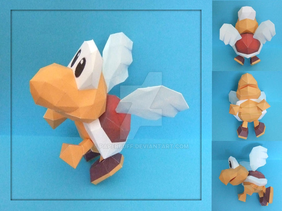 Koopa Paratroopa Papercraft