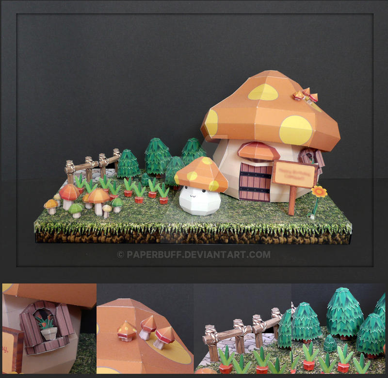 Maple Story House Papercraft