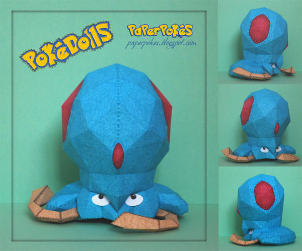 Tentacool Pokedoll Papercraft