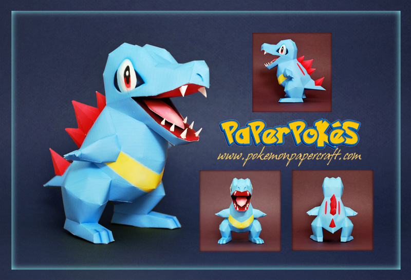 Pokemon  Papercraft - Totodile