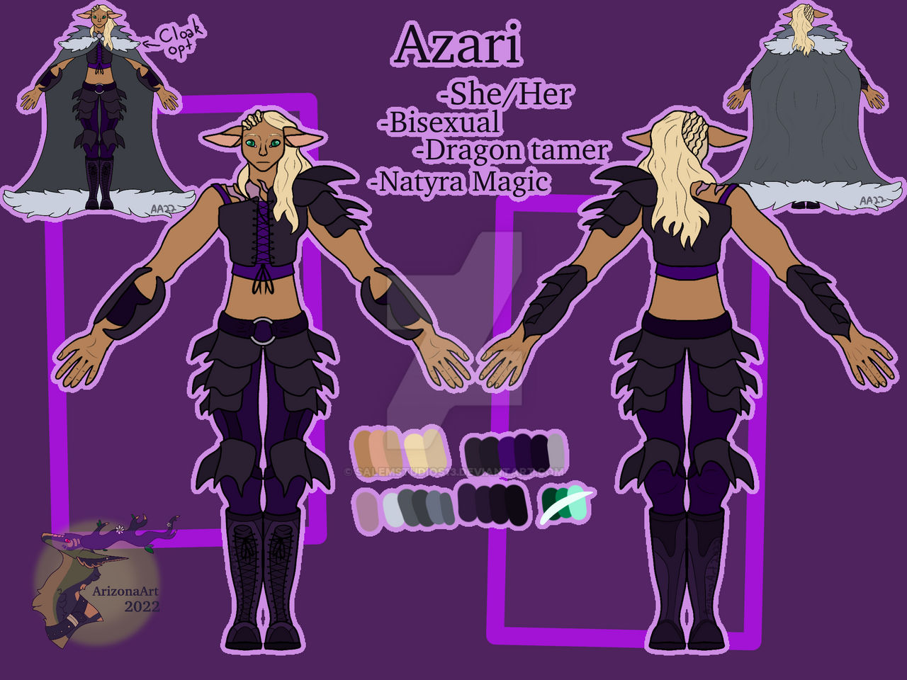 Azari Azari - Character Reference by SalemStudios13 on DeviantArt
