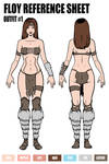 COMMISSION: REFERENCE SHEET OUTFIT #1 FLOY by taghuso