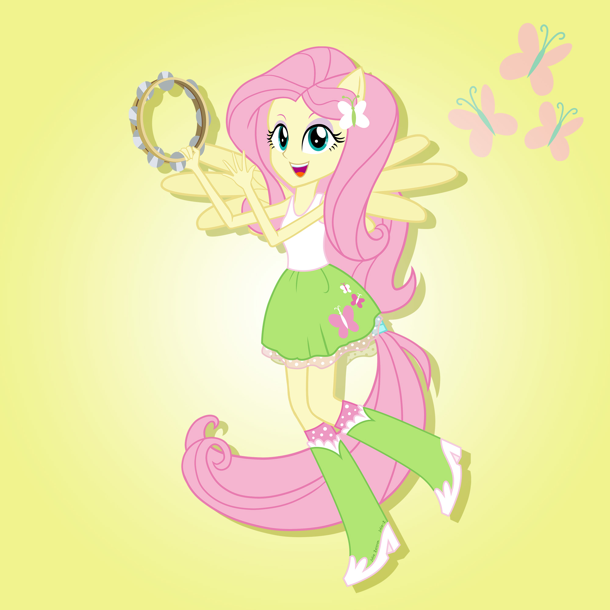 Rainbow Rocks Argument Rainbow Rocks 10th Anniversary - Fluttershy by Julie-Z on DeviantArt