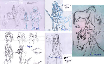 Elves from Eragon - Comic preproduction by MaruExposito