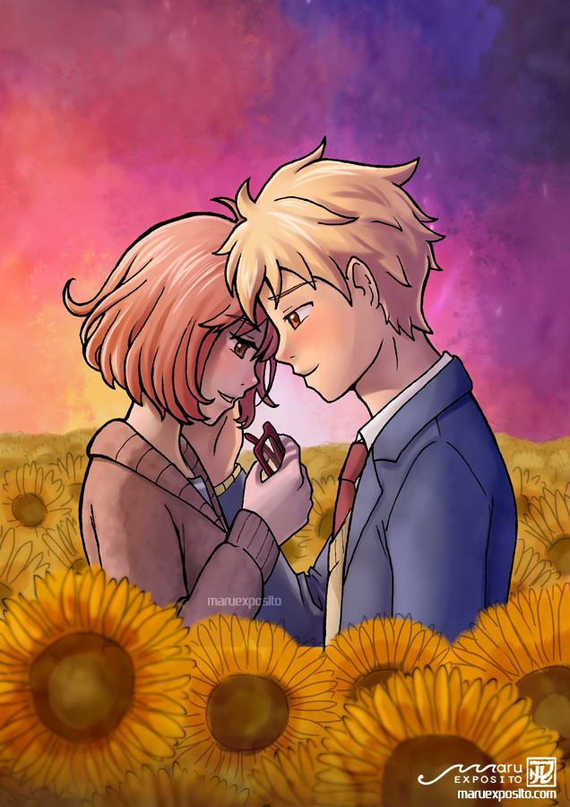 Between sunflowers and love - Kyoukai No Kanata