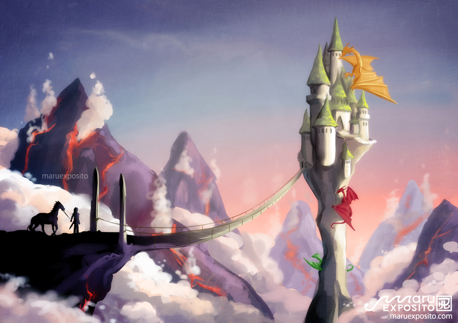 Dragon Tower - Concept art background