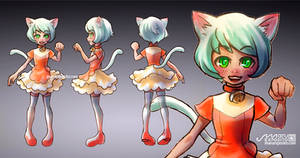 Cat Girl turnaround (Character design)