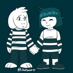 Asriel + Frisk