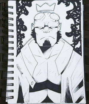 Inktober Day 1: Hellboy