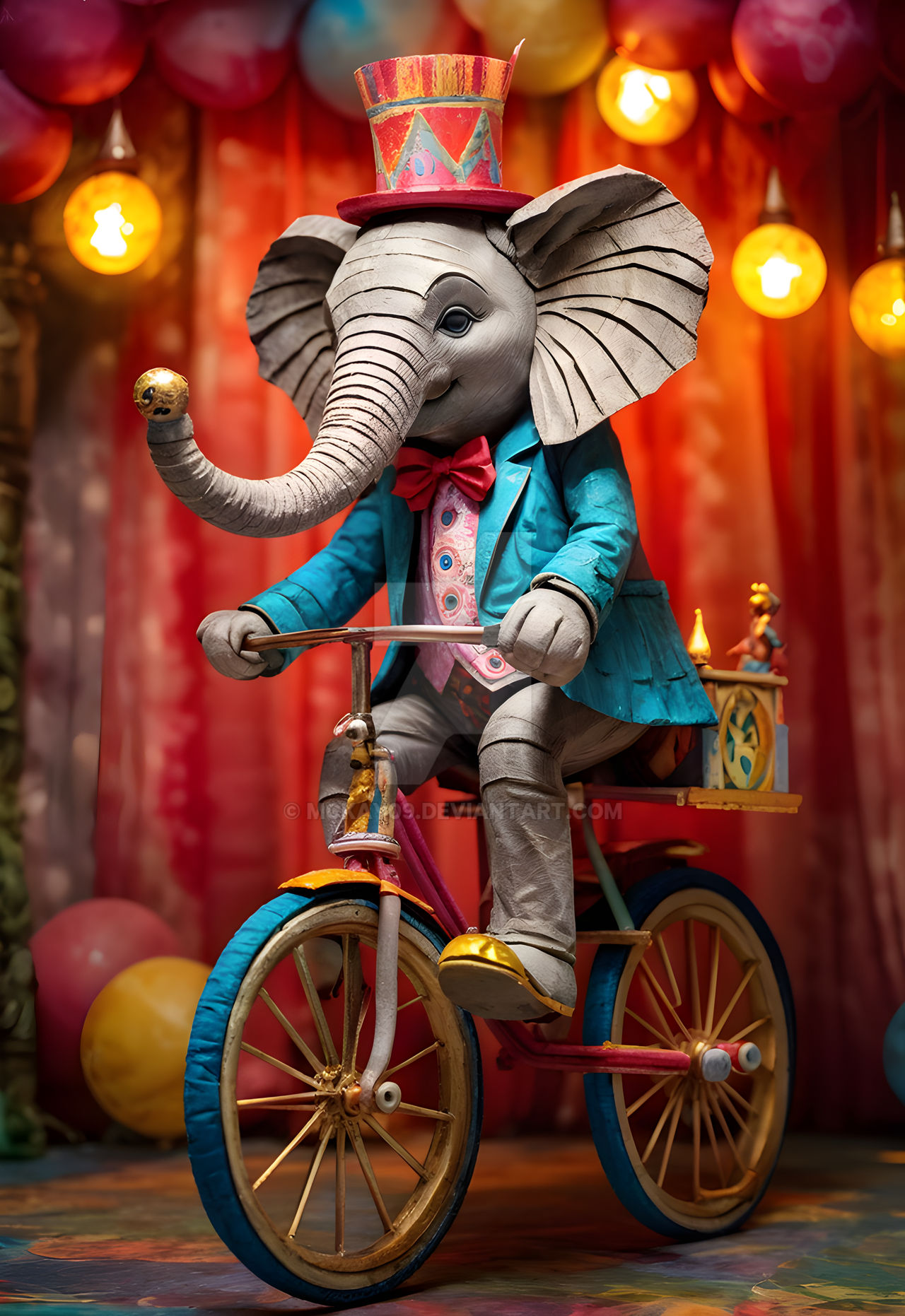 Elephant on a Bike by McKay09 on DeviantArt