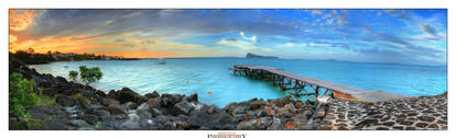 Mauritius Jetty Sunset
