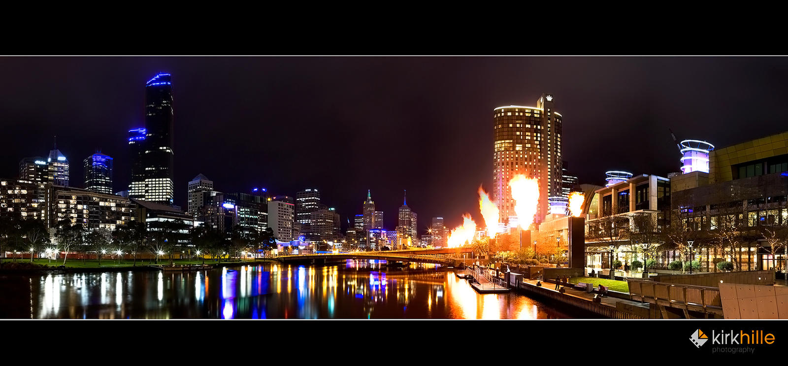 Melbourne Skyline At Night By Furiousxr On Deviantart
