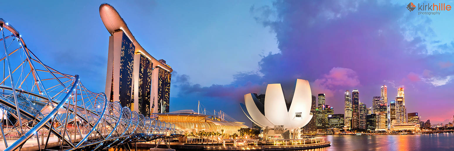 Singapore from Helix Bridge