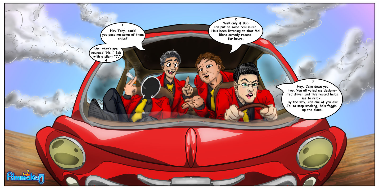 Lupin Voice Actors_driving to Mamo Screening by FilmmakerJ on DeviantArt
