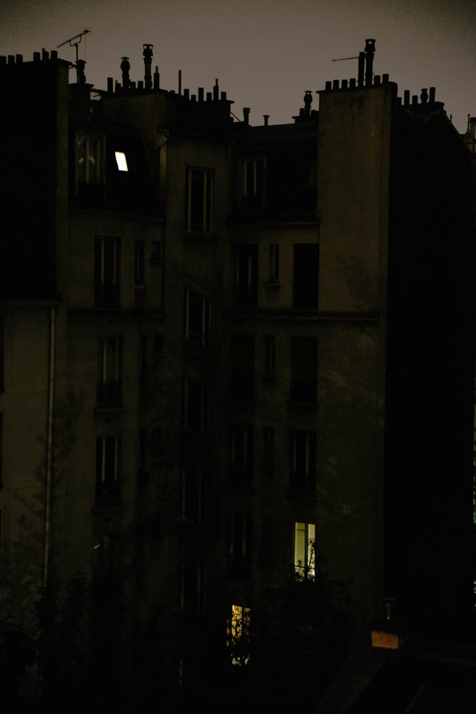 Paris Apartment by Night