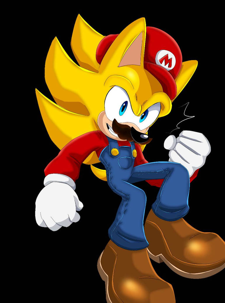 Commission: Super Sonic X Mario (Collab) by MariyahtheHedgehog12 on ...