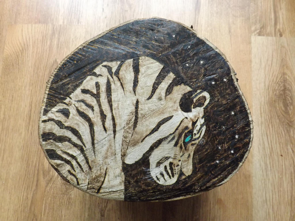 Pyrography - Tiger - Richard Parker Life of Pi by K-Knux on DeviantArt