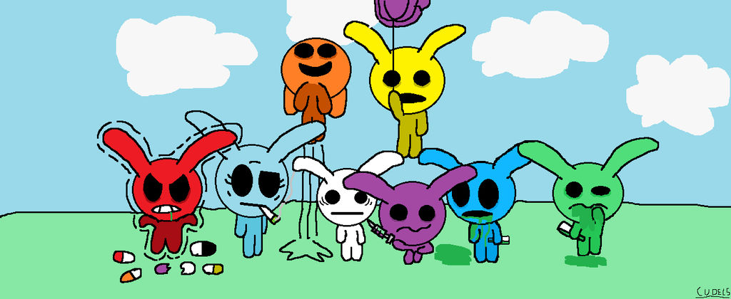 Acid Rabbit Acid Bunny by cudels on DeviantArt
