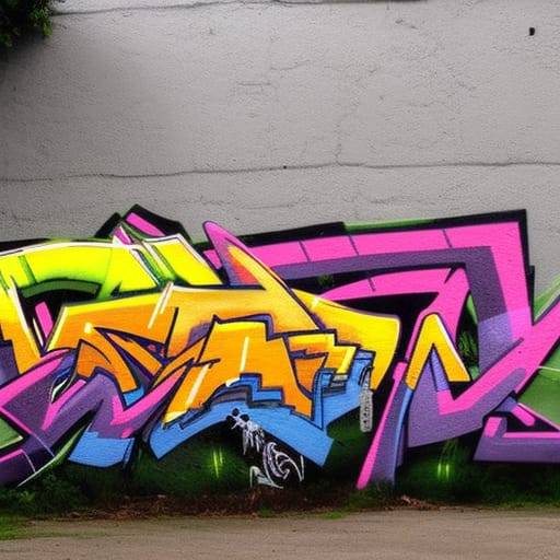 Graffiti wall art