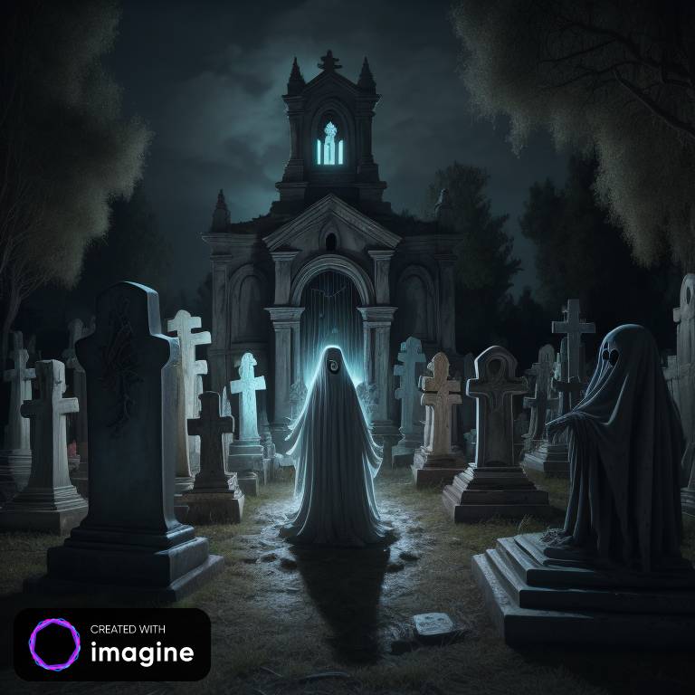 Dark graveyard