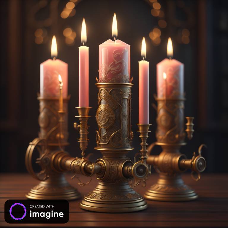 Steampunk candles