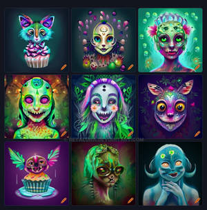 2 POINTS Cupcake Hybrid Creatures ( OPEN 9/9)