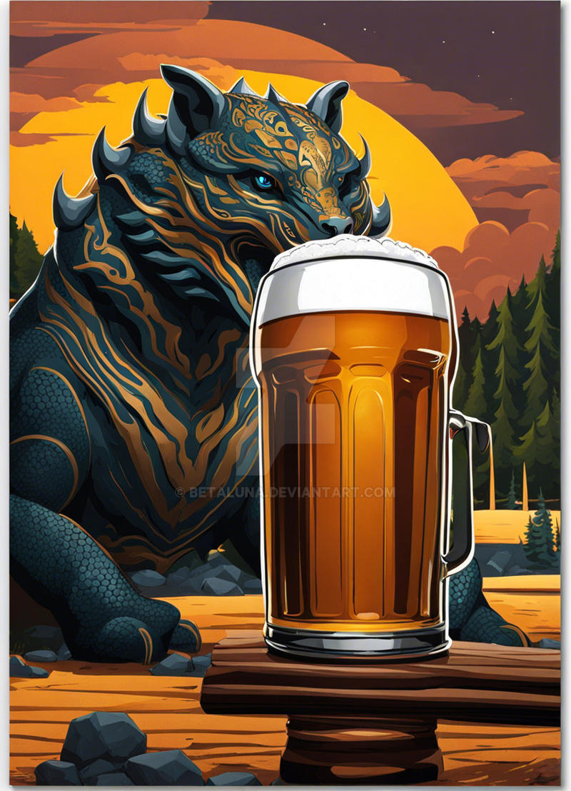 ?? with a beer