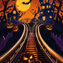 Halloween rollercoaster