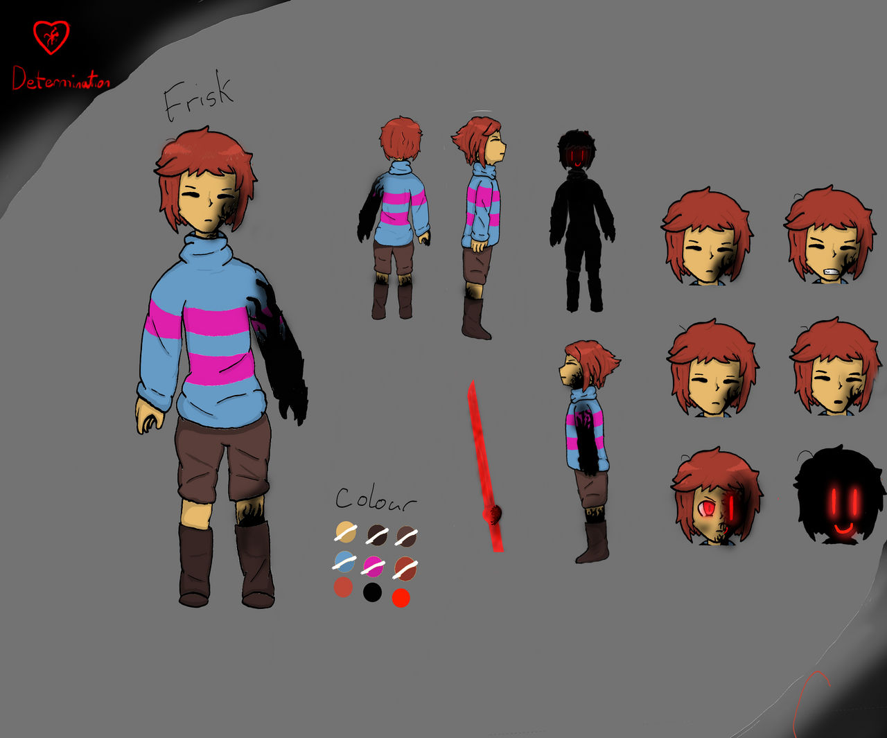 Glitchshift Frisk concept by Classifox on DeviantArt
