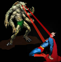 Superman vs the Krypto Beast!