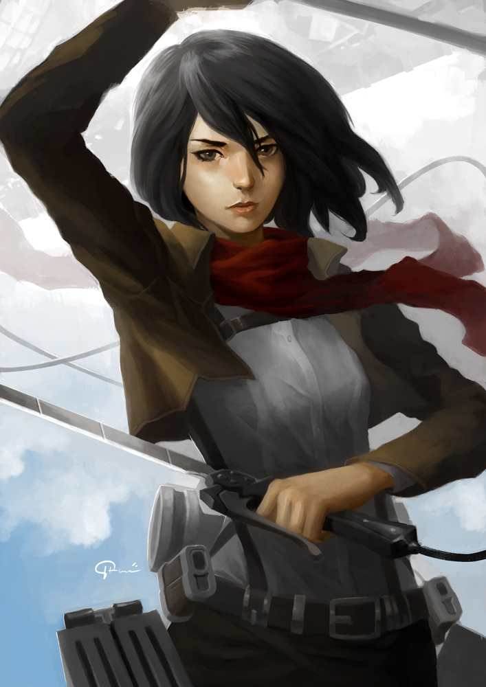 Project Pin Up 01|Mikasa Ackerman