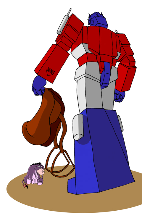 OPTIMUS PRIME VS EEYORE?