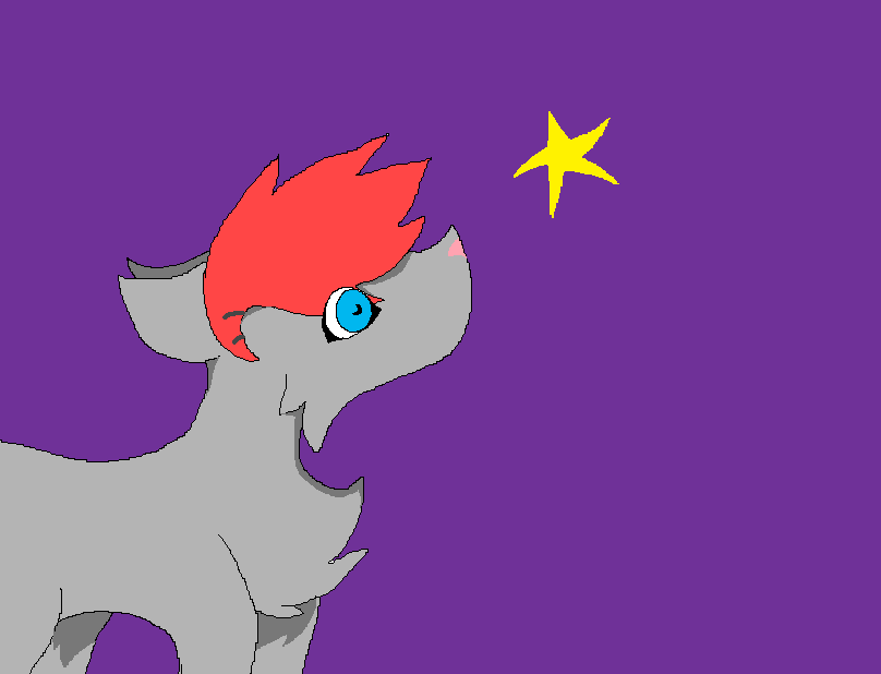 Wolfie For A Contest by RainbowWolfTails on DeviantArt