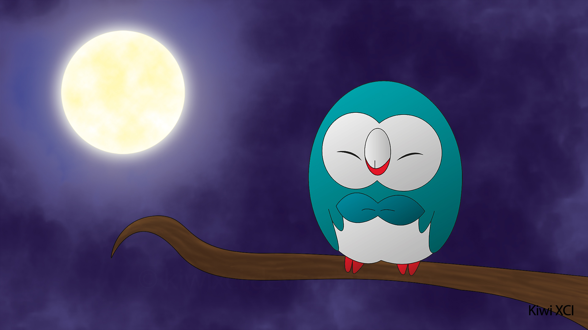 Shiny Rowlet Pattern Pokemon - Rowlet (shiny) by KiwitoriArt on DeviantArt