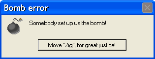 Zero Wing Bomb Error
