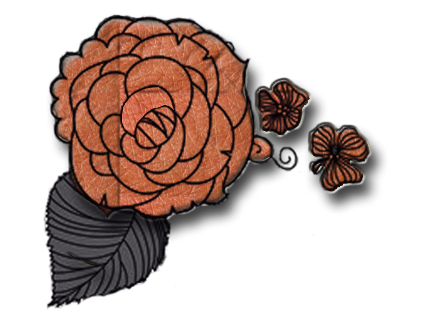 orange flower-png