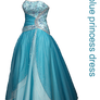 blue princess dress png