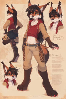 [OPEN] Original Unique Anthro lynx Adoptable Furry