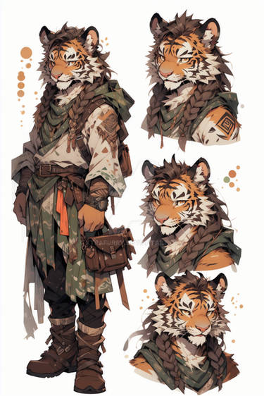 [OPEN] Original Unique Tiger Adoptable Furry 2