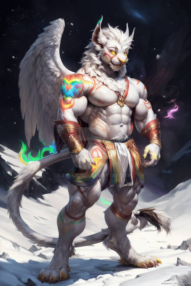 [OPEN] Original Unique Anthro Gryphon Adoptable 3