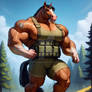 [OPEN] Horse anthro furry soldier 4