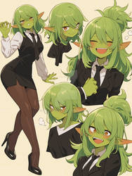 [OPEN] cute green goblin female 2