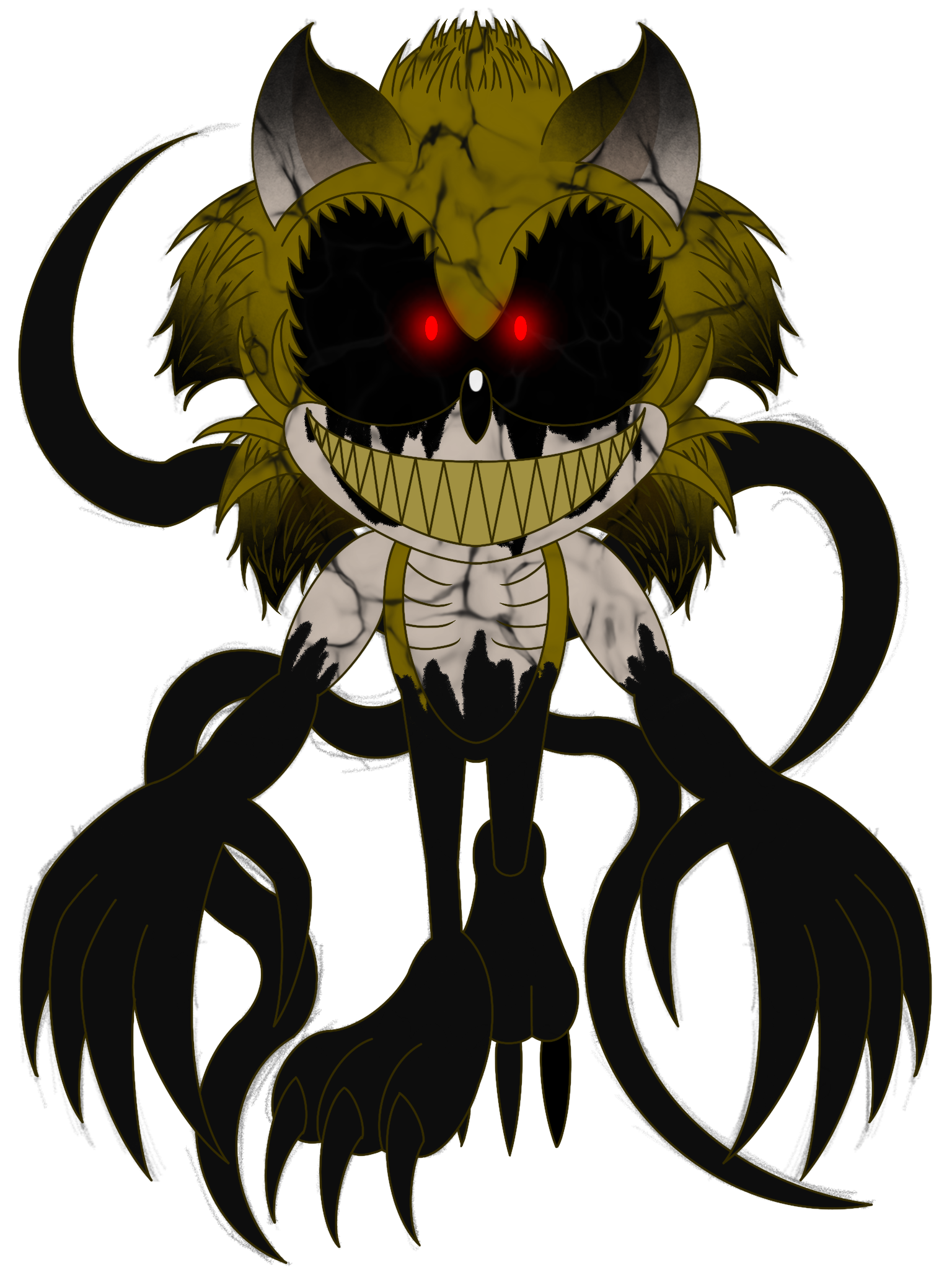 Tails doll demon form by Dogmouseart on DeviantArt