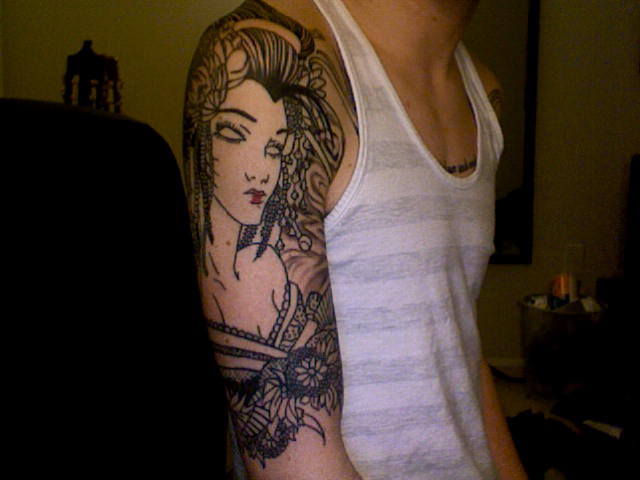 Geisha half sleeve