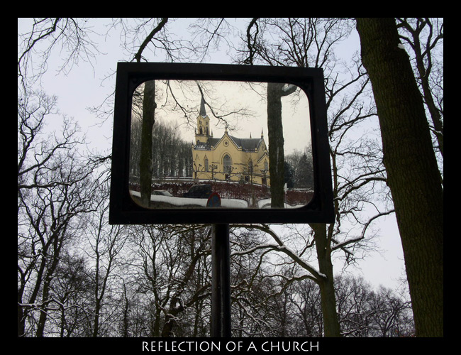 Reflection of a church