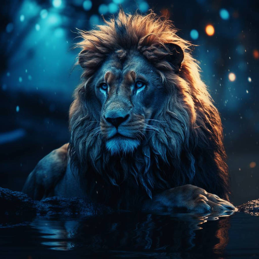 Lion, fantasy art by EmeraldRose24 on DeviantArt