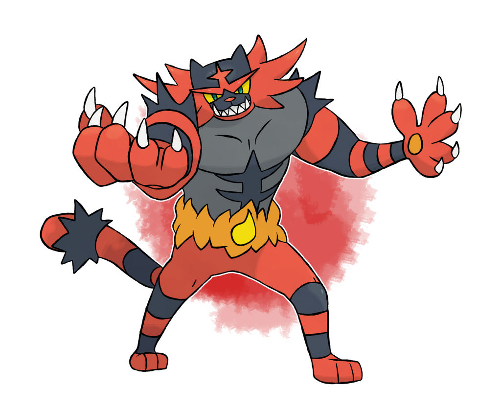 Pink Ink Incineroar Pokemon Fanart - Incineroar by DevilDman on DeviantArt