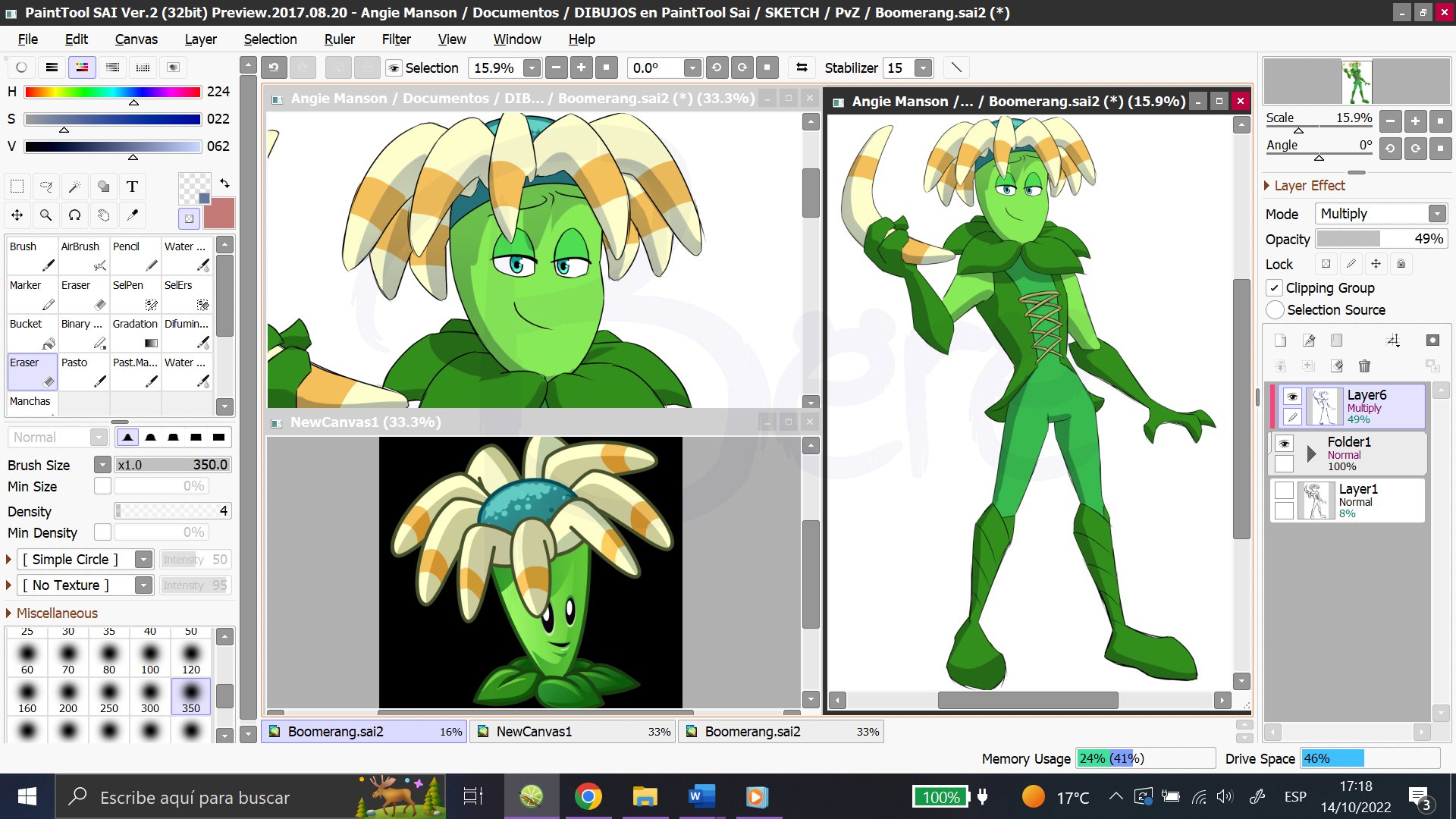 Bumeran - PVZ Anthro Plants by BereBearArt on DeviantArt