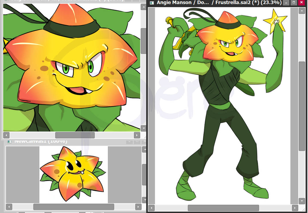 Frustrella - PVZ Anthro Plants by BereBearArt on DeviantArt